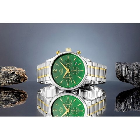 Zegarek Męski Giewont Chronograph Sapphire Zielony GW6310-B6