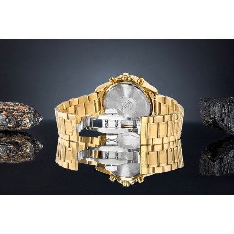 Zegarek Męski Giewont Chronograph Sapphire Złoto Czarny GW9460-B4