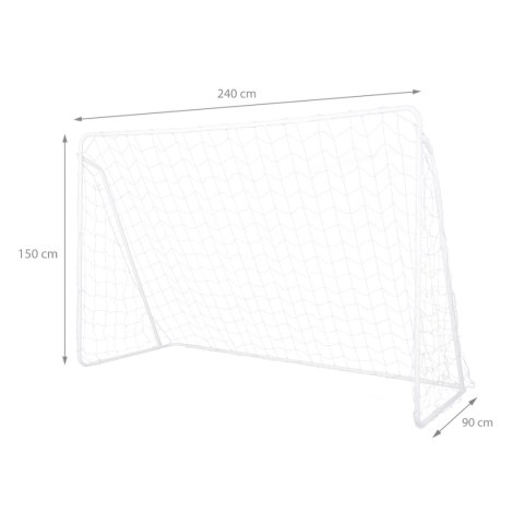 BR240P 2w1 BRAMKA Z SIATKĄ I PANELEM DO CELOWANIA 240x150cm NILS