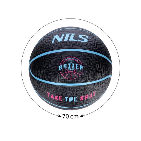 NPK251 PIŁKA DO KOSZYKÓWKI CZARNA BUZZER 5 NILS NPK251 PIŁKA DO KOSZYKÓWKI CZARNA BUZZER 5 NILS