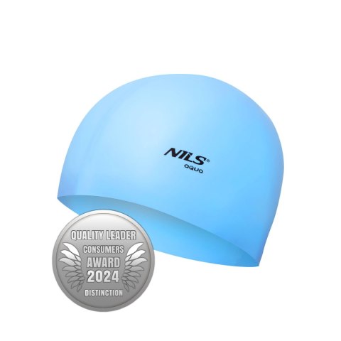 NQC JEDNOKOLOROWY BL01 JASNONIEBIESKI CZEPEK SILIKONOWY NILS AQUA NQC JEDNOKOLOROWY BL01 JASNONIEBIESKI CZEPEK SILIKONOWY NILS AQUA