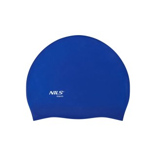 NQC JEDNOKOLOROWY BL04 CIEMNONIEBIESKI CZEPEK SILIKONOWY NILS AQUA
