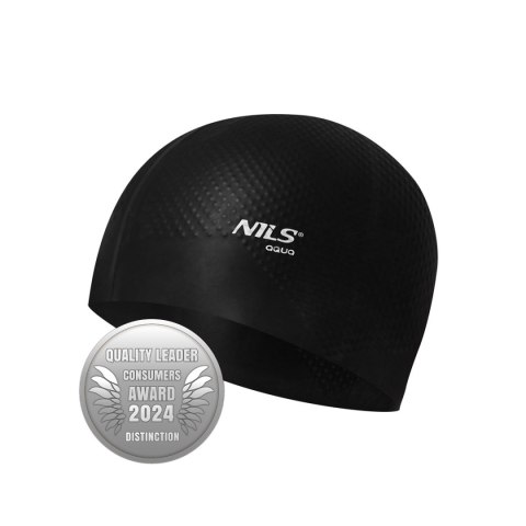 NQC JEDNOKOLOROWY CZARNY CZEPEK SILIKONOWY DOTS NILS AQUA NQC JEDNOKOLOROWY CZARNY CZEPEK SILIKONOWY DOTS NILS AQUA