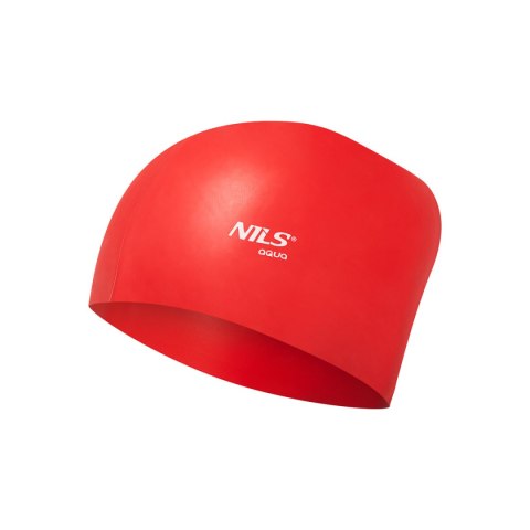 NQC JEDNOKOLOROWY CZERWONY CZEPEK SILIKONOWY DO DŁUGICH WŁOSÓW NILS AQUA NQC JEDNOKOLOROWY CZERWONY CZEPEK SILIKONOWY DO DŁUGICH WŁOSÓW NILS AQUA