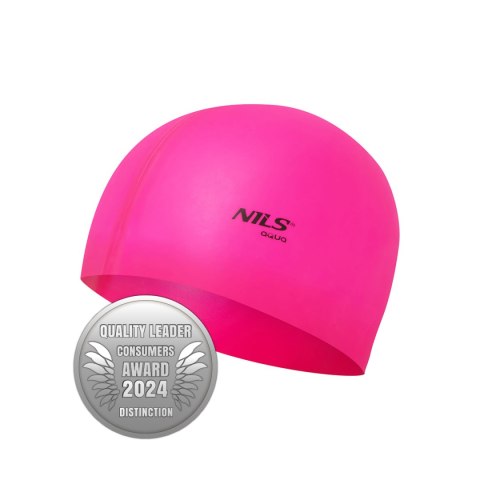 NQC JEDNOKOLOROWY PK01 RÓŻOWY CZEPEK SILIKONOWY NILS AQUA NQC JEDNOKOLOROWY PK01 RÓŻOWY CZEPEK SILIKONOWY NILS AQUA