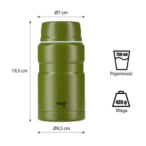 NCT02 TERMOS ZESTAW 750ML NILS CAMP