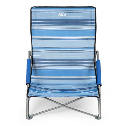NC3035 NIEBIESKO-BIAŁY KRZESŁO PLAŻOWE NILS CAMP