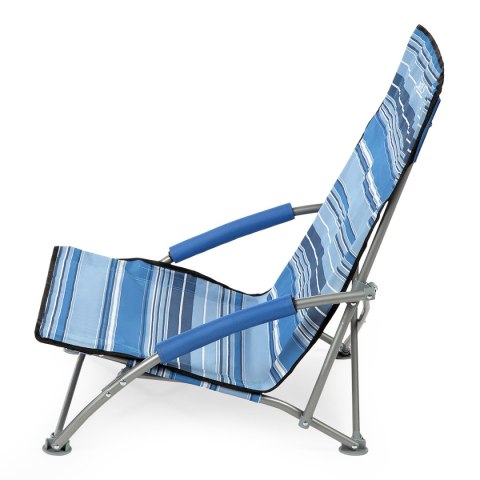 NC3035 NIEBIESKO-BIAŁY KRZESŁO PLAŻOWE NILS CAMP