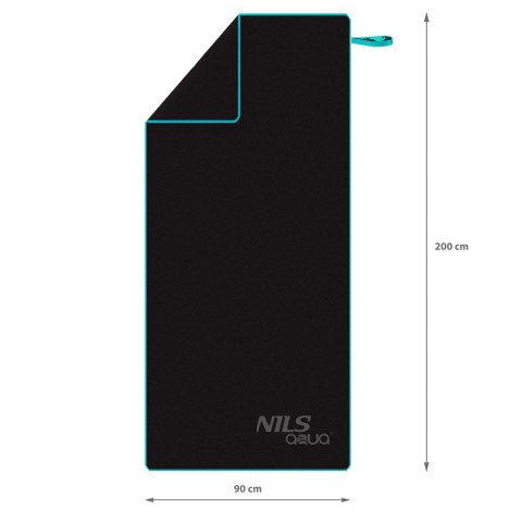 NAR13 CZARNY RĘCZNIK Z MIKROFIBRY 200x90 cm NILS AQUA NAR13 CZARNY RĘCZNIK Z MIKROFIBRY 200x90 cm NILS AQUA