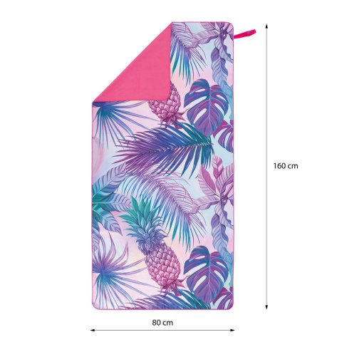 NCR14 RĘCZNIK Z MIKROFIBRY ANANAS 160x80 cm NILS