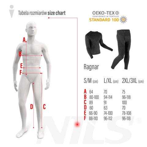 BTK0060 KOSZULKA TERMOAKTYWNA CZARNA MĘSKA 2XL/3XL RAGNAR NILS