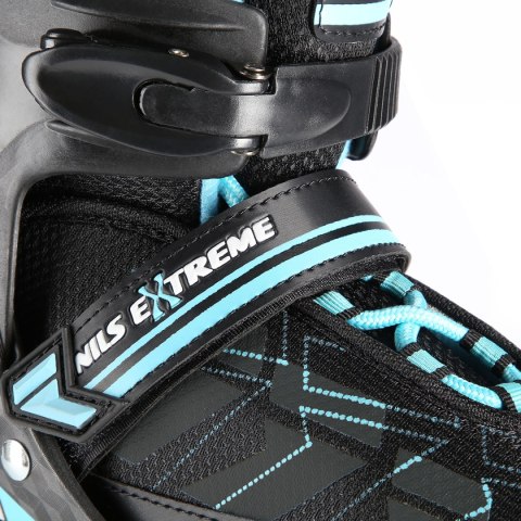 NA11002 CZARNO/NIEBIESKIE ROZM. M (35-38) ŁYŻWOROLKI NILS EXTREME