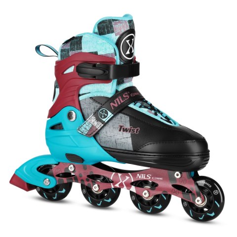 NA13810 ŁYŻWOROLKI TWIST NIEBIESKIE ROZM. L(39-42) NILS EXTREME NA13810 ŁYŻWOROLKI TWIST NIEBIESKIE ROZM. L(39-42) NILS EXTREME