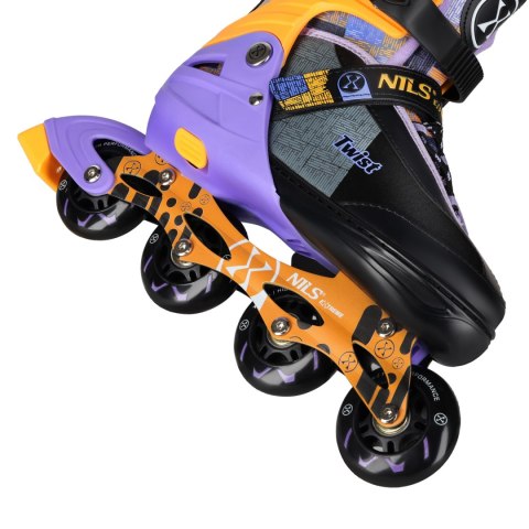 NA13810 ŁYŻWOROLKI TWIST ŻÓŁTE ROZM. S(31-34) NILS EXTREME NA13810 ŁYŻWOROLKI TWIST ŻÓŁTE ROZM. S(31-34) NILS EXTREME