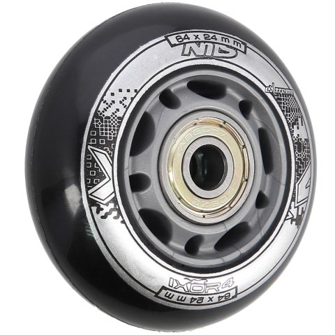 PU 64x24 82A CZARNE (4 szt.) + ABEC-9 (8 szt.) ZESTAW NILS EXTREME PU 64x24 82A CZARNE (4 szt.) + ABEC-9 (8 szt.) ZESTAW NILS EXTREME