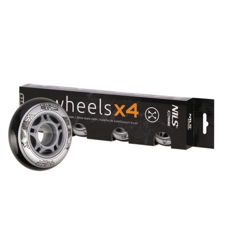 PU 72x24 82A CZARNE KÓŁKA (4 szt.) NILS EXTREME PU 72x24 82A CZARNE KÓŁKA (4 szt.) NILS EXTREME