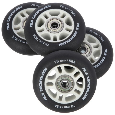 PU 76x24 82A CZARNE MATOWE (4 szt.) + ABEC-9 (8 szt.) ZESTAW NILS EXTREME PU 76x24 82A CZARNE MATOWE (4 szt.) + ABEC-9 (8 szt.) ZESTAW NILS EXTREME