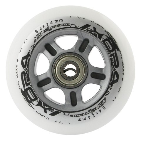 PU 84x24 82A CZARNE (4 szt.) + ABEC-9 CHROME (8 szt.) ZESTAW NILS EXTREME PU 84x24 82A CZARNE (4 szt.) + ABEC-9 CHROME (8 szt.) ZESTAW NILS EXTREME