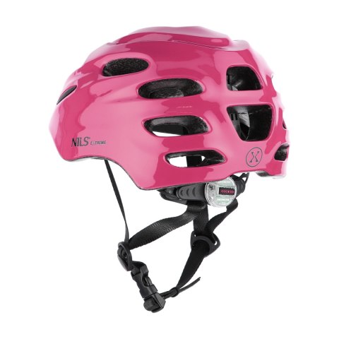 MTW01 LED RÓŻOWY ROZM. S (44-50 cm) KASK NILS EXTREME