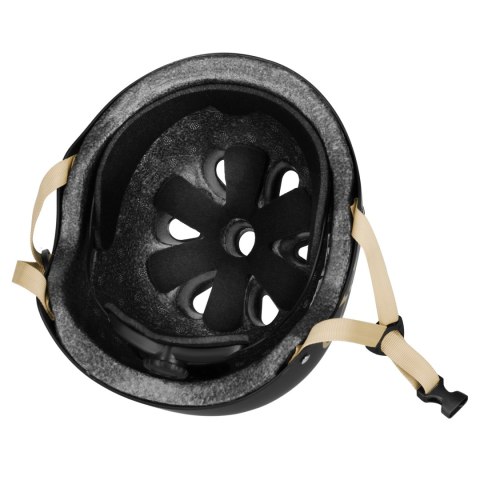 MTW001-1 KASK CZARNO-BEŻOWY ROZM. M(55-58CM) NILS EXTREME