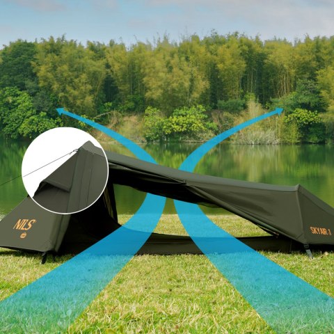 NC2501 NAMIOT ULTRA LIGHT SKYAIR 1 ZIELONY NILS CAMP