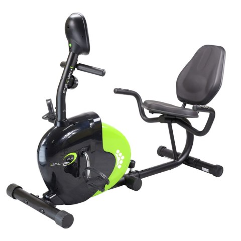 R9259 PLUS POZIOMY ROWER STACJONARNY MAGNETYCZNY HMS (9 KG) czarno-zielony