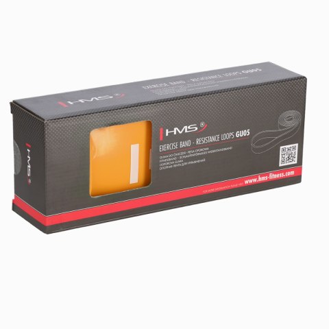 GU05 ORANGE 101 x 4.5 x 2080 MM GUMA DO ĆWICZEŃ HMS GU05 ORANGE 101 x 4.5 x 2080 MM GUMA DO ĆWICZEŃ HMS