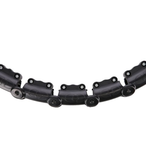 HHW02 HULA HOP BLACK Z WYPUSTKAMI I OBCIĄŻNIKIEM HMS