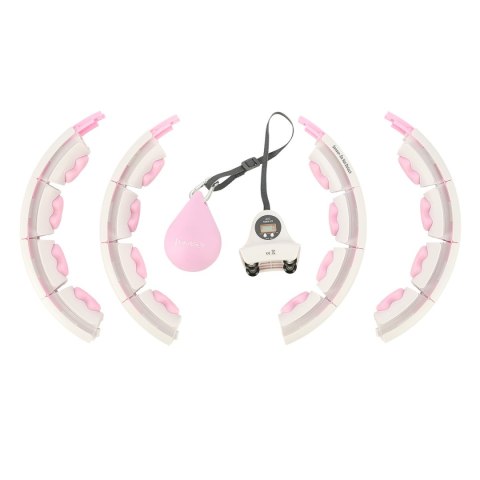 HHW06 HULA HOP PINK Z WYPUSTKAMI I OBCIĄŻNIKIEM + LICZNIK HMS