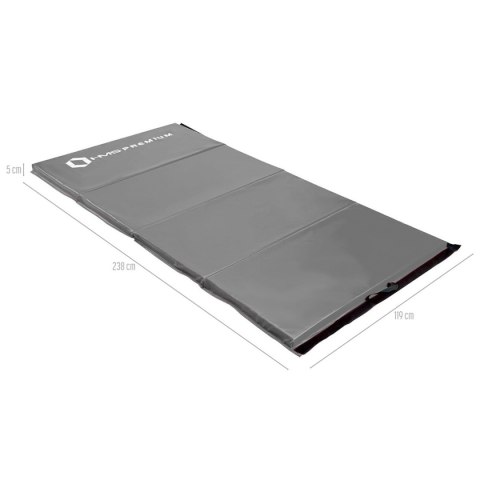 MGS01 GRAY MATERAC GIMNASTYCZNY SKŁADANY 2400x1200 MM HMS PREMIUM