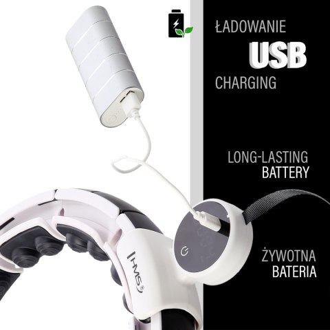 HHM16 HULA HOP WHITE Z MAGNESAMI I OBCIĄŻNIKIEM + LICZNIK HMS HHM16 HULA HOP WHITE Z MAGNESAMI I OBCIĄŻNIKIEM + LICZNIK HMS