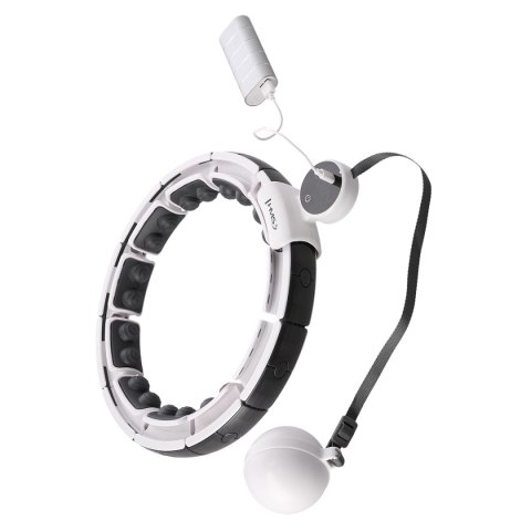 HHM16 HULA HOP WHITE Z MAGNESAMI I OBCIĄŻNIKIEM + LICZNIK HMS HHM16 HULA HOP WHITE Z MAGNESAMI I OBCIĄŻNIKIEM + LICZNIK HMS