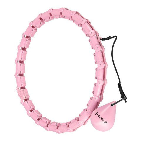 ZESTAW HULA HOP HHW02 LIGHT PINK Z WYPUSTKAMI I OBCIĄŻNIKIEM HMS + PAS BR163 RED