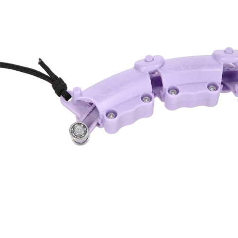 ZESTAW HULA HOP OHA02 VIOLET Z WYPUSTKAMI I OBCIĄŻNIKIEM ONE FITNESS + PAS BR160